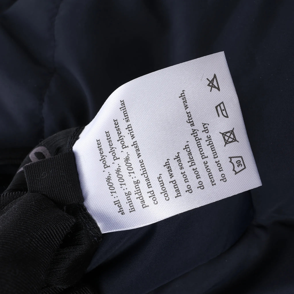 Ksubi Sott Puffer Jacket in Navy Blue, Size M