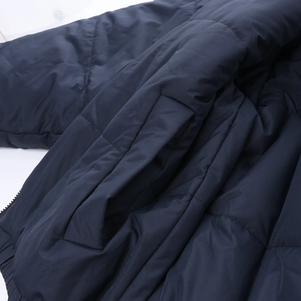 Ksubi Sott Puffer Jacket in Navy Blue, Size M