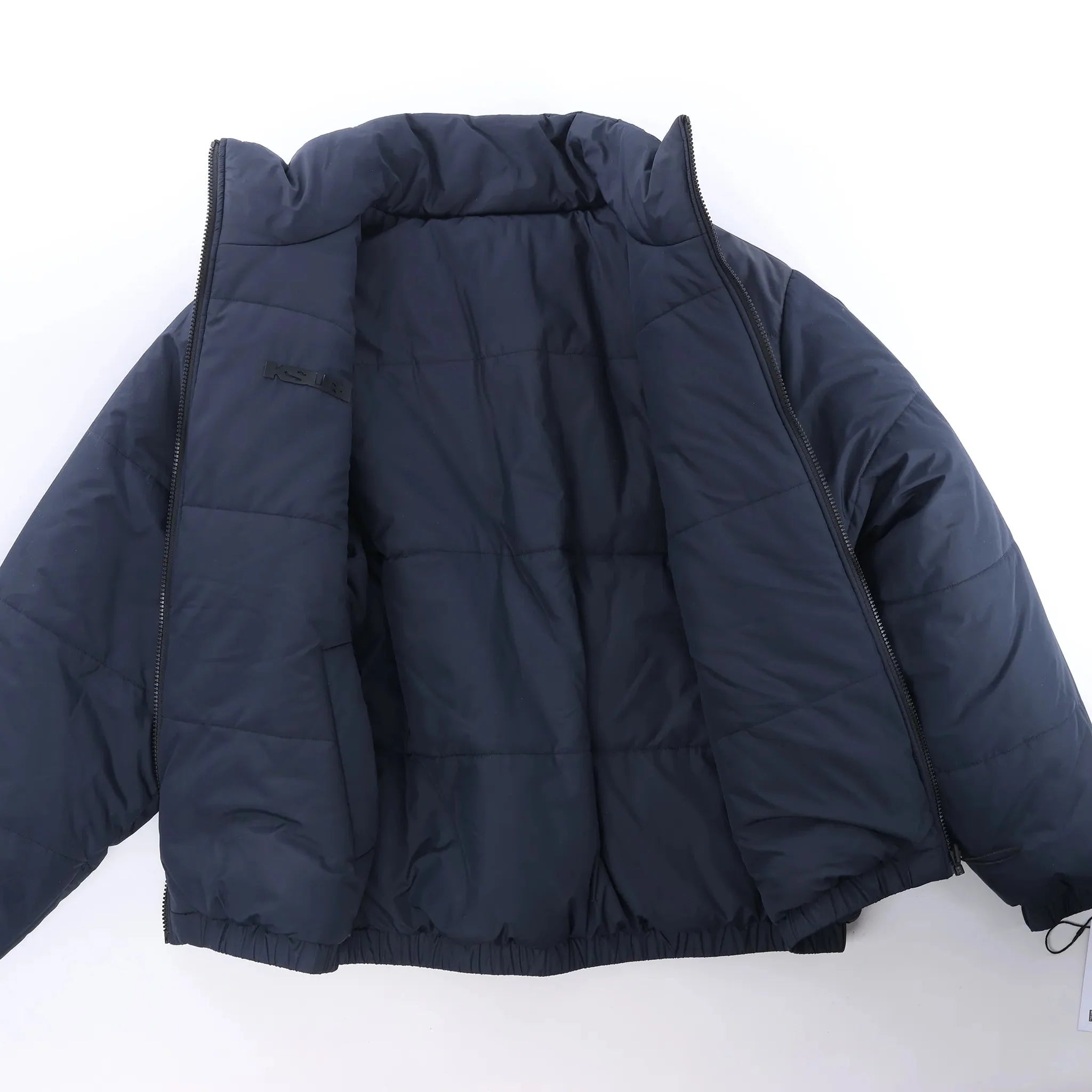 Ksubi Sott Puffer Jacket in Navy Blue, Size M