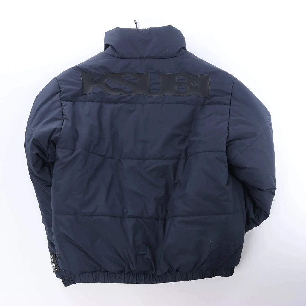 Ksubi Sott Puffer Jacket in Navy Blue, Size M