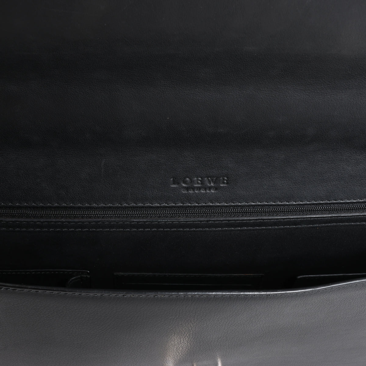 Bolso de viaje Loewe Anagram de piel en color negro