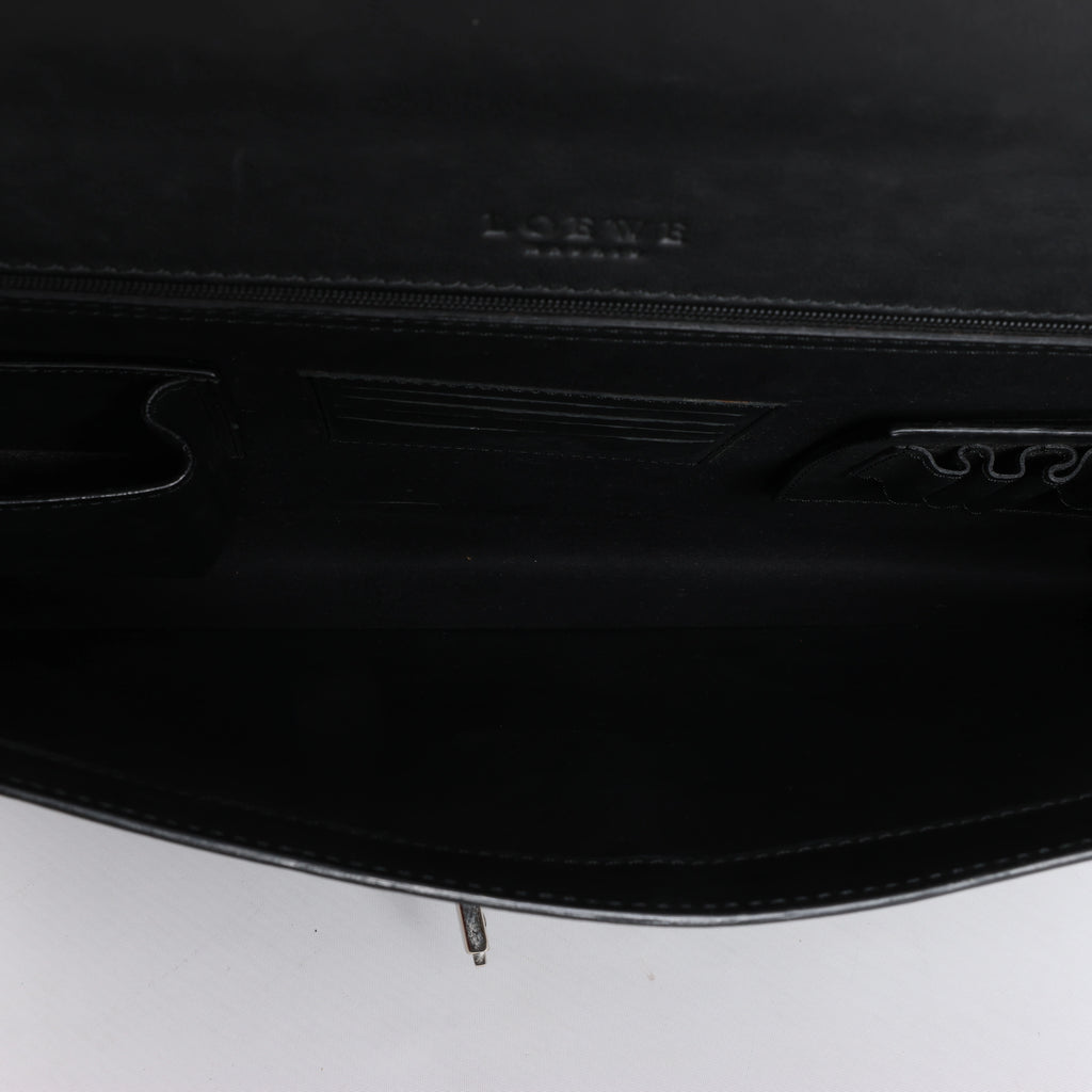 Bolso de viaje Loewe Anagram de piel en color negro