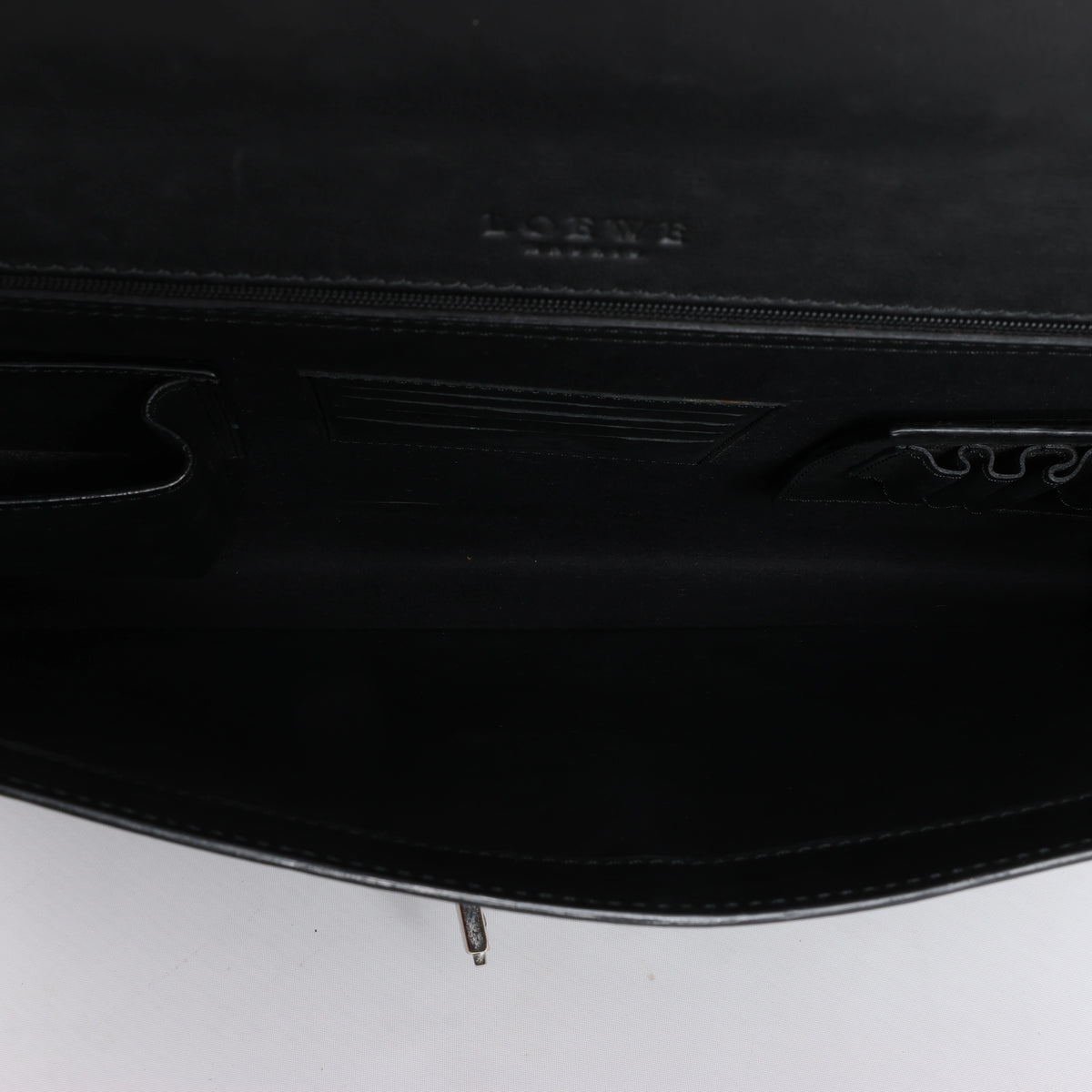 Bolso de viaje Loewe Anagram de piel en color negro