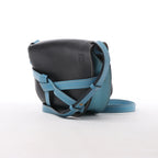 LOEWE Gate Leather Crossbody Bag in Black x Blue
