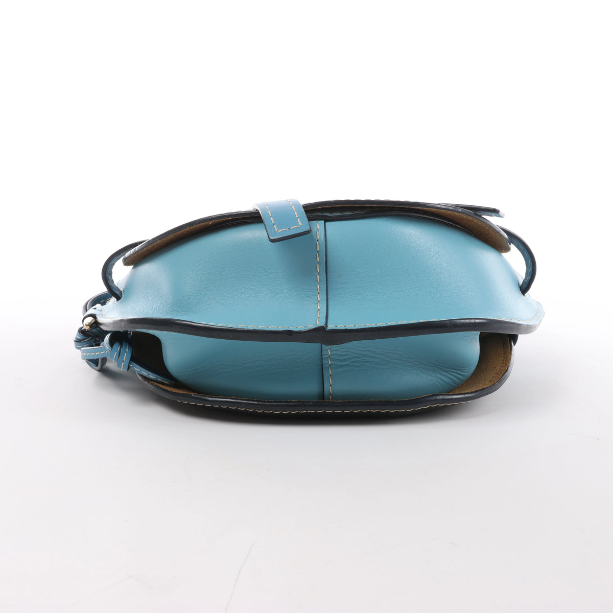 LOEWE Gate Leather Crossbody Bag in Black x Blue