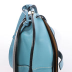 LOEWE Gate Leather Crossbody Bag in Black x Blue