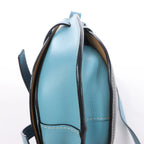LOEWE Gate Leather Crossbody Bag in Black x Blue