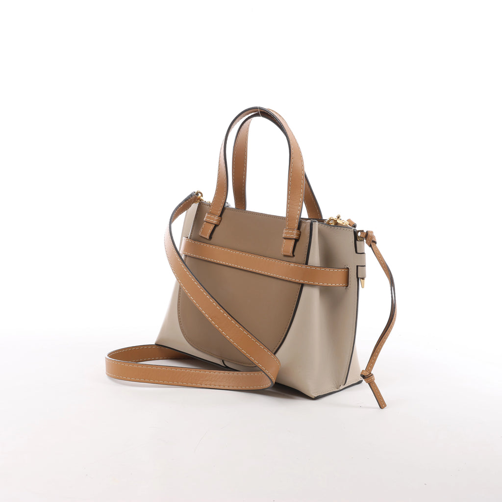 Bolso de mano LOEWE Puzzle pequeño de cuero 2 vías en rosa
