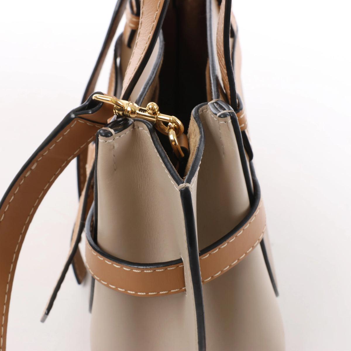 Bolso de mano LOEWE Puzzle pequeño de cuero 2 vías en rosa