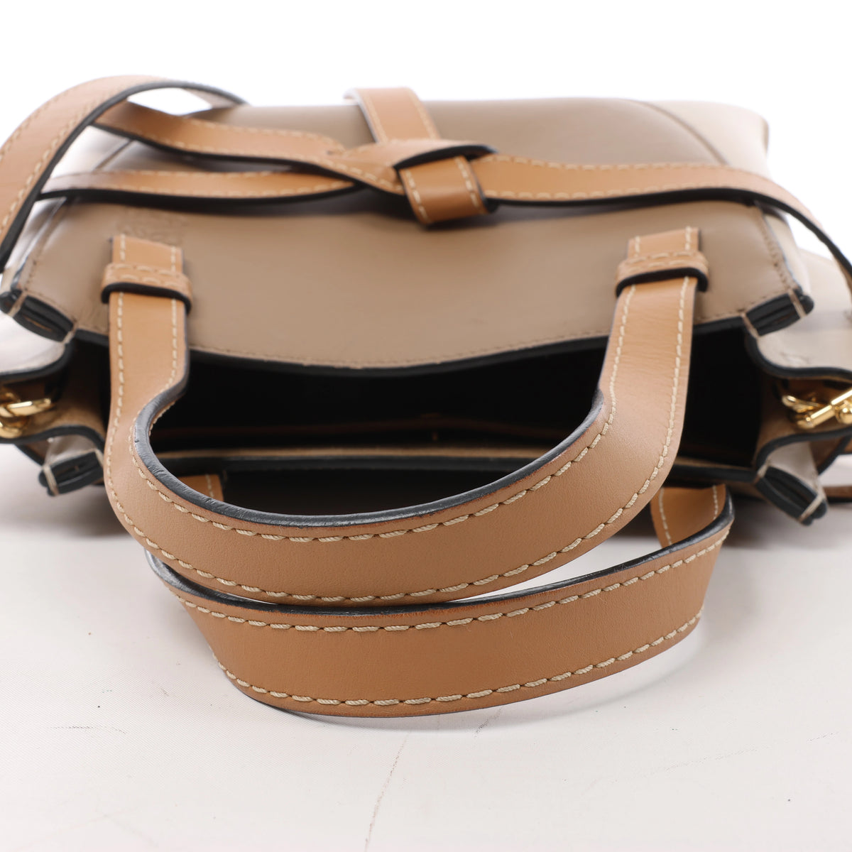 Bolso de mano LOEWE Puzzle pequeño de cuero 2 vías en rosa