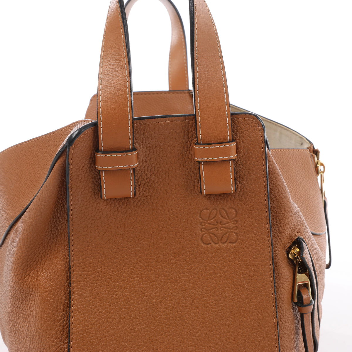 LOEWE Hammock Small Leather Handbag in Brown