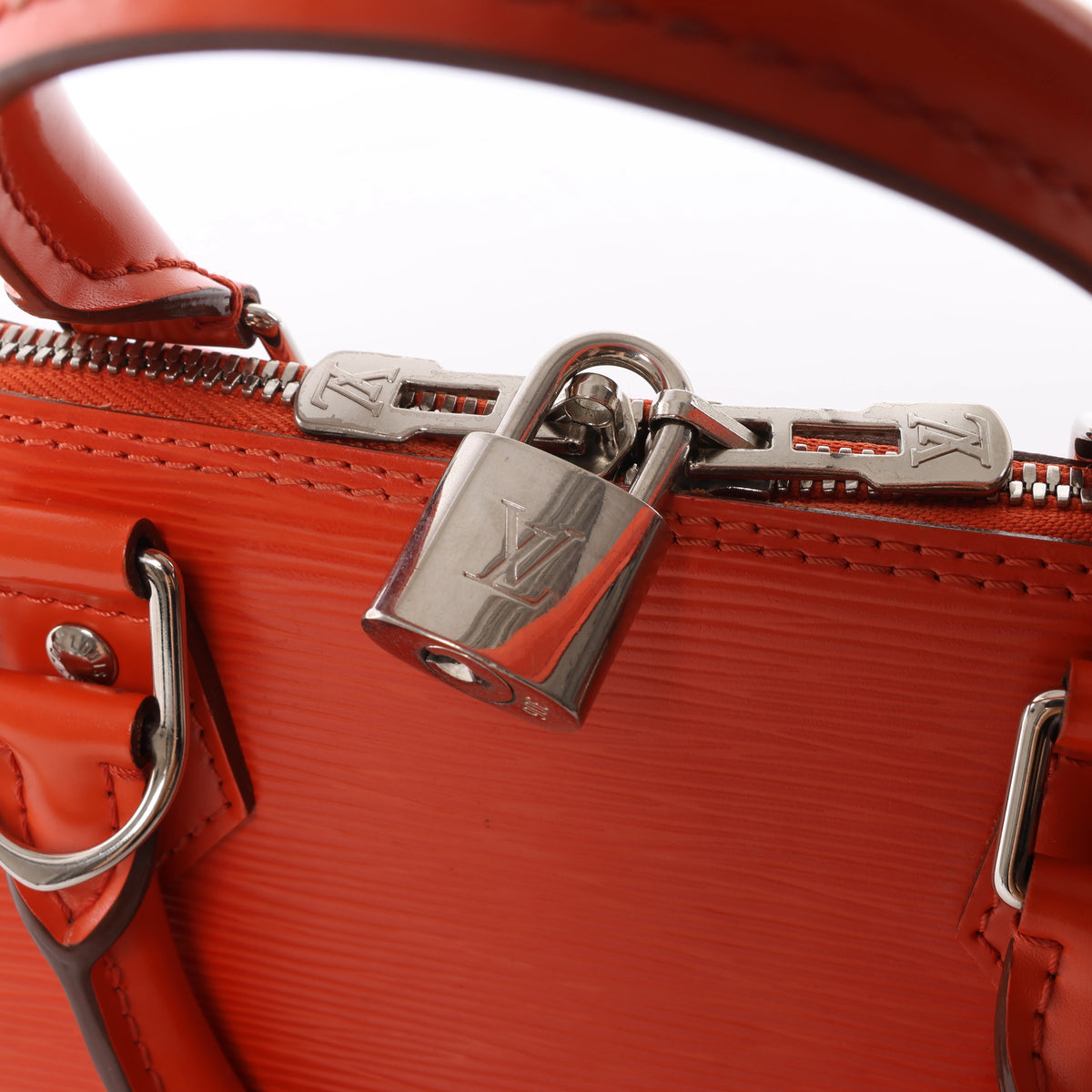 Louis Vuitton Alma PM Epi Leather Handbag in Orange