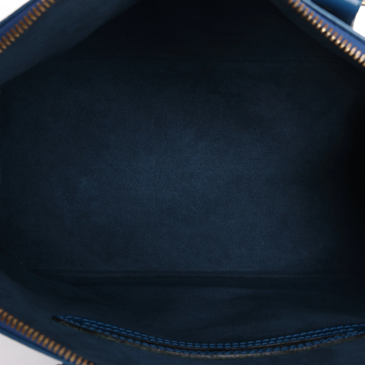 Louis Vuitton Alma PM Epi Leather 2Way Hanbag in Blue M52145