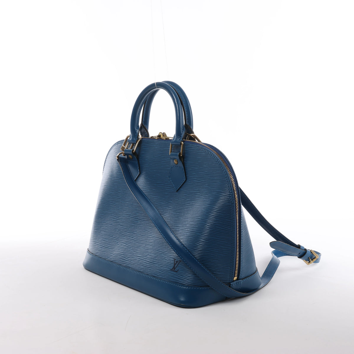 Louis Vuitton Alma PM Epi Leather 2Way Hanbag in Blue M52145
