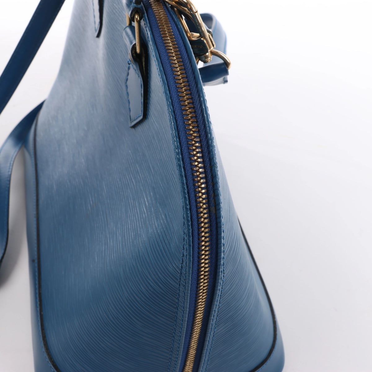 Louis Vuitton Alma PM Epi Leather 2Way Hanbag in Blue M52145