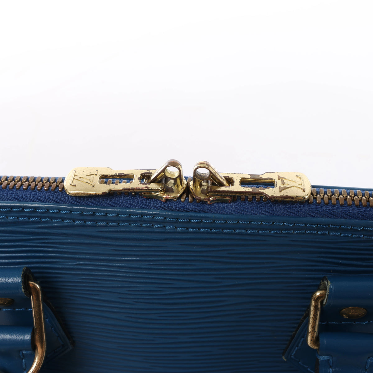 Louis Vuitton Alma PM Epi Leather 2Way Hanbag in Blue M52145