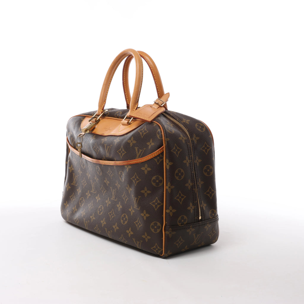 Louis Vuitton Deauville Monogram Canvas Handbag in Brown M47270