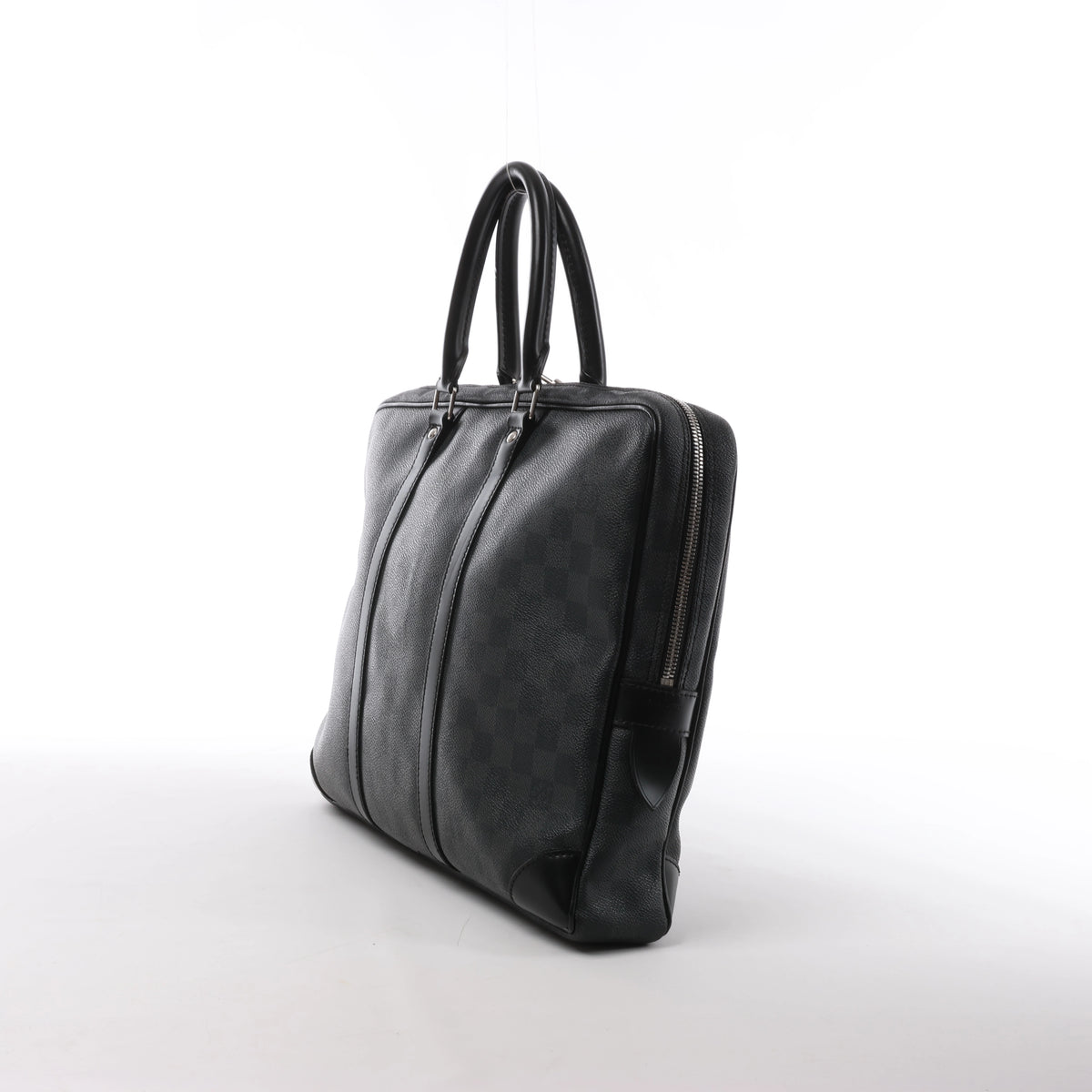 Louis Vuitton Porte-Documents Voyage Damier Graphite Handbag in Black