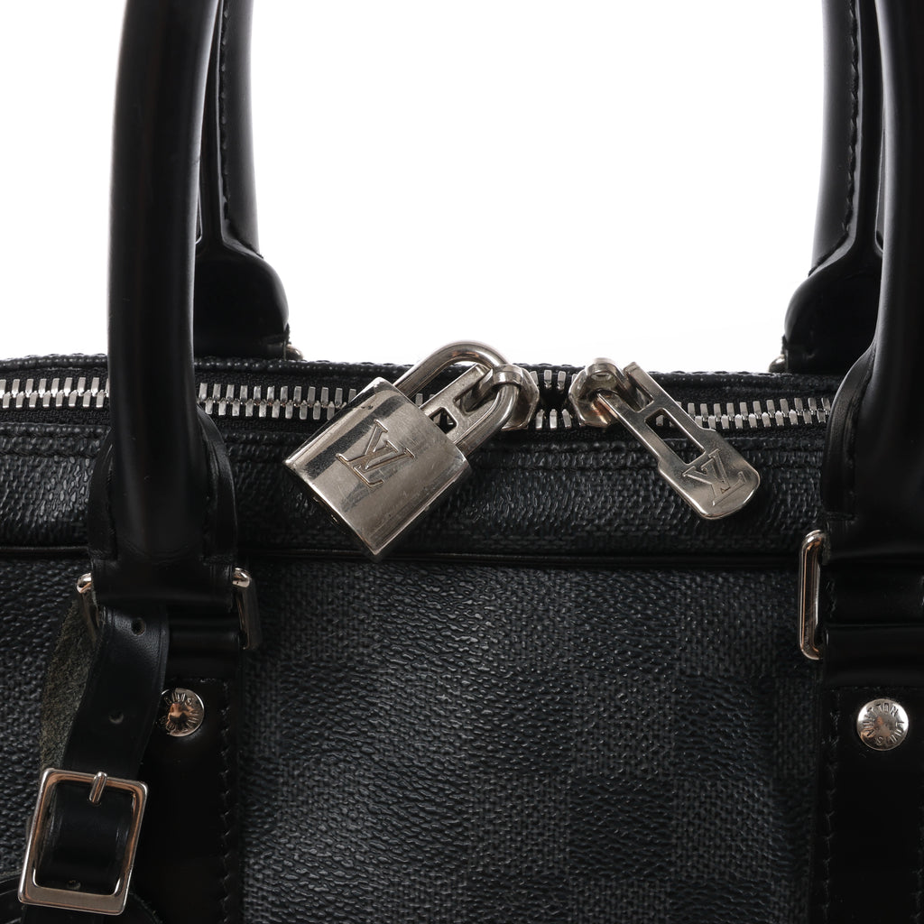 Louis Vuitton Porte-Documents Voyage Damier Graphite Handbag in Black