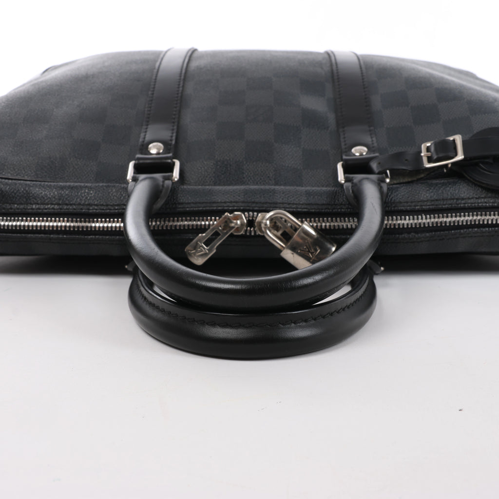 Louis Vuitton Porte-Documents Voyage Damier Graphite Handbag in Black