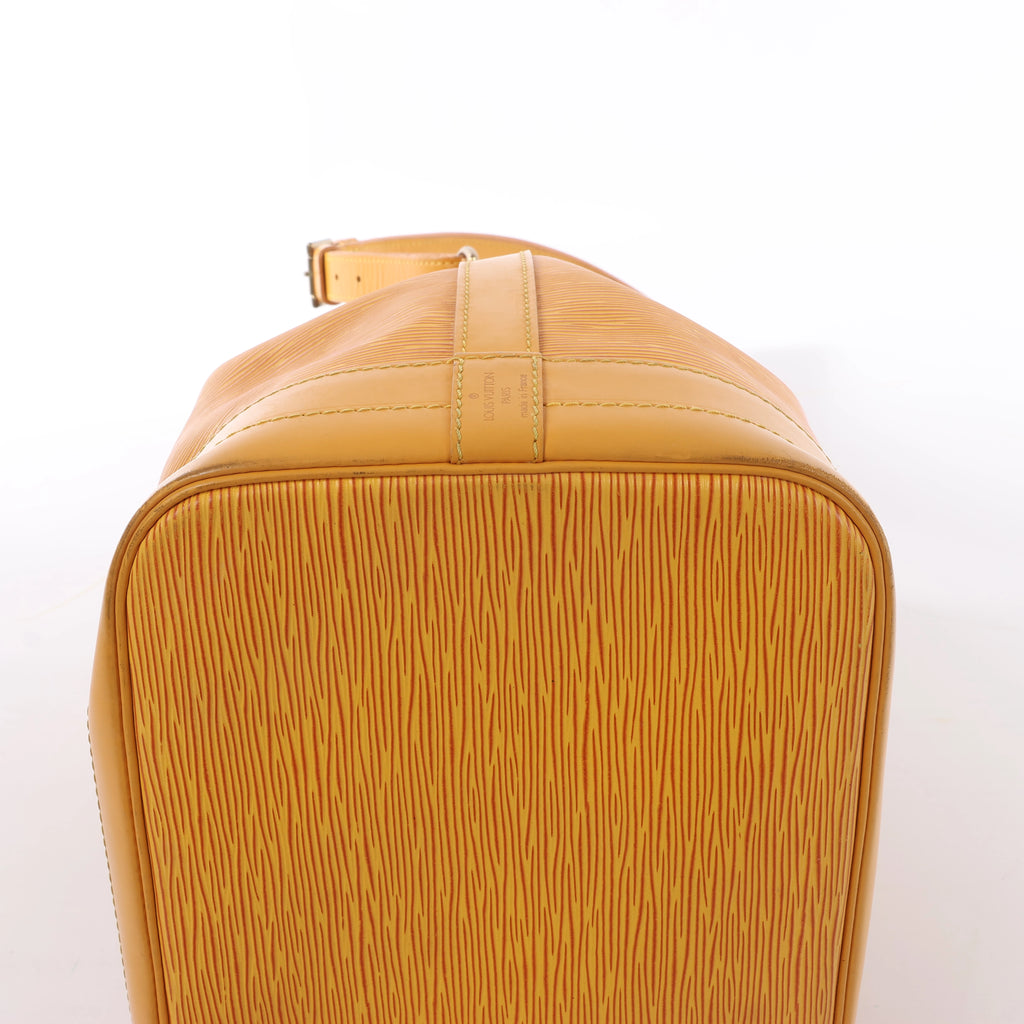 Bolso de hombro Louis Vuitton Noe de piel Epi en amarillo