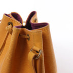 Bolso de hombro Louis Vuitton Noe de piel Epi en amarillo