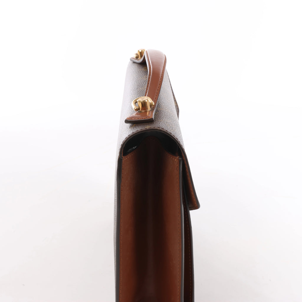 Louis Vuitton Monceau Monogram 2Way Handbag in Brown
