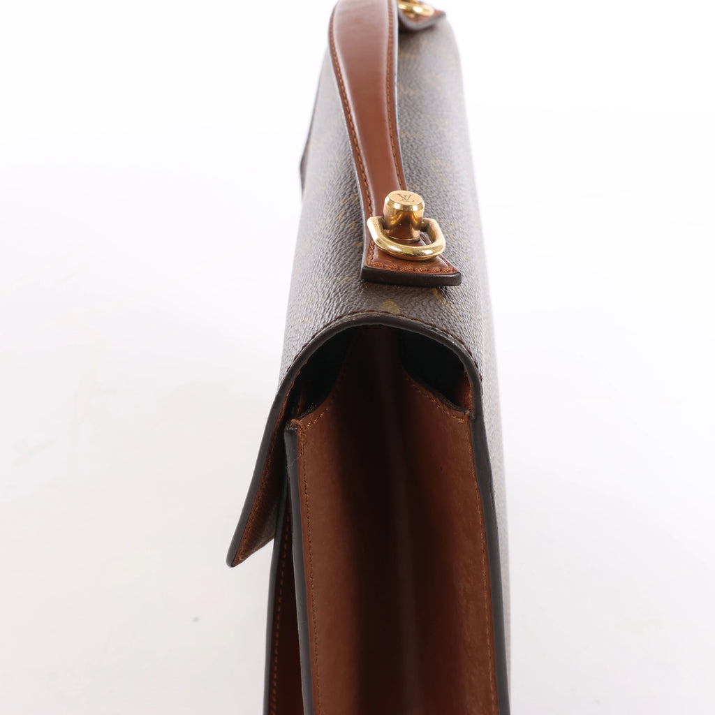 Louis Vuitton Monceau Monogram 2Way Handbag in Brown