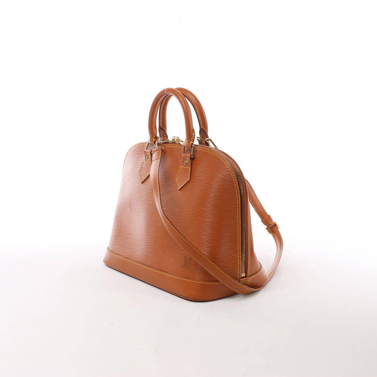 Louis Vuitton Alma PM Epi Leather 2Way Handbag in Brown