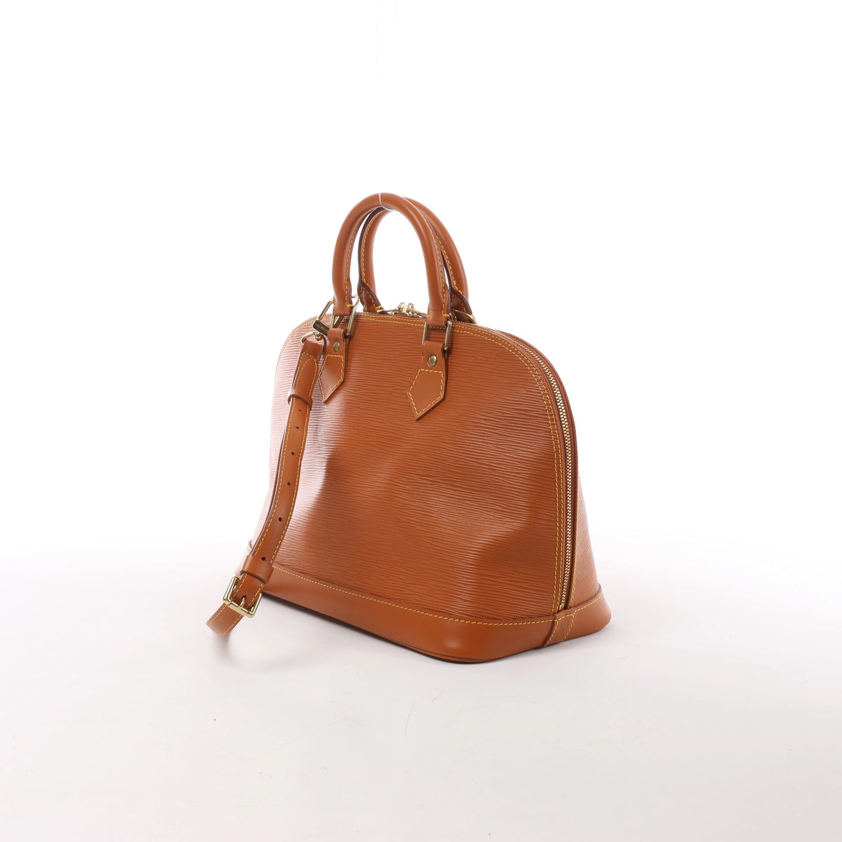 Louis Vuitton Alma PM Epi Leather 2Way Handbag in Brown