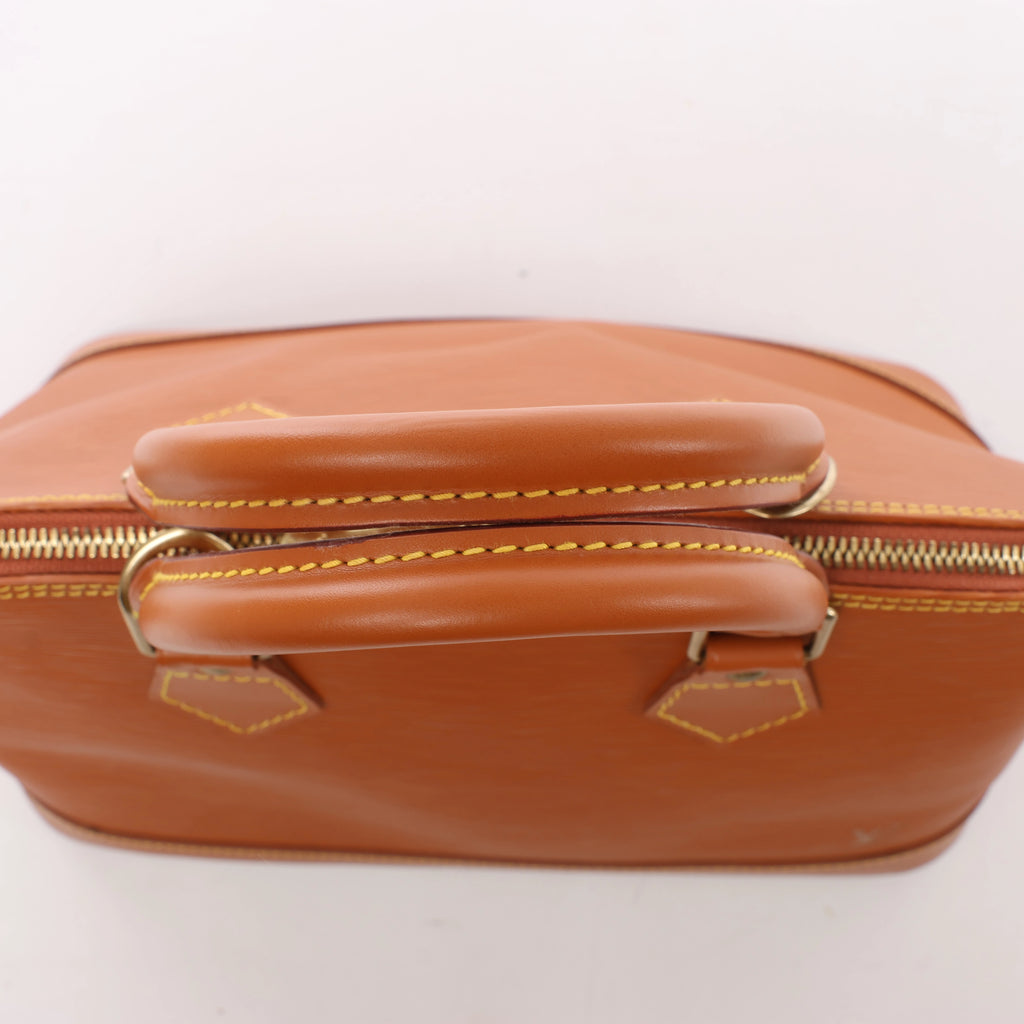 Louis Vuitton Alma PM Epi Leather 2Way Handbag in Brown