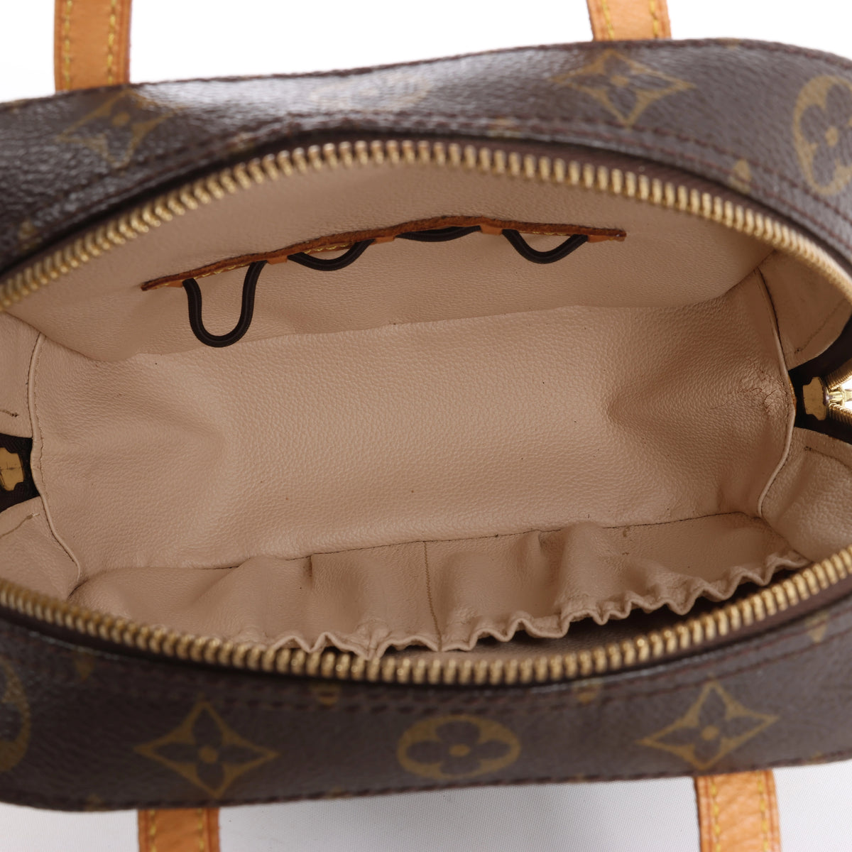 Louis Vuitton Spontini Monogram Canvas 2Way Handbag in Brown