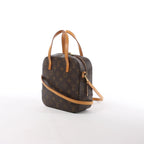 Louis Vuitton Spontini Monogram Canvas 2Way Handbag in Brown