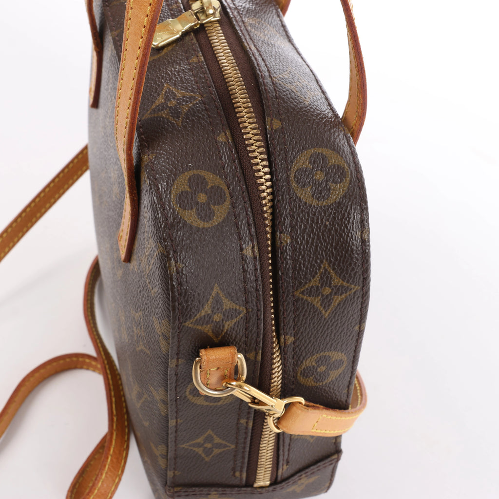 Louis Vuitton Spontini Monogram Canvas 2Way Handbag in Brown