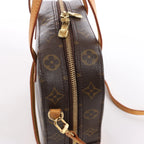 Louis Vuitton Spontini Monogram Canvas 2Way Handbag in Brown