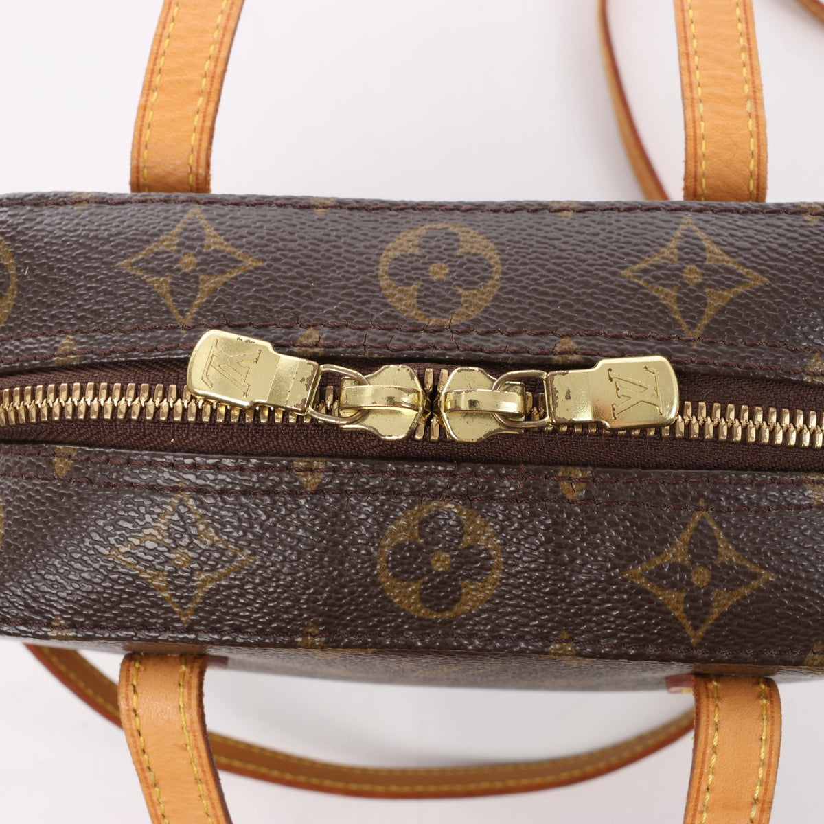 Louis Vuitton Spontini Monogram Canvas 2Way Handbag in Brown