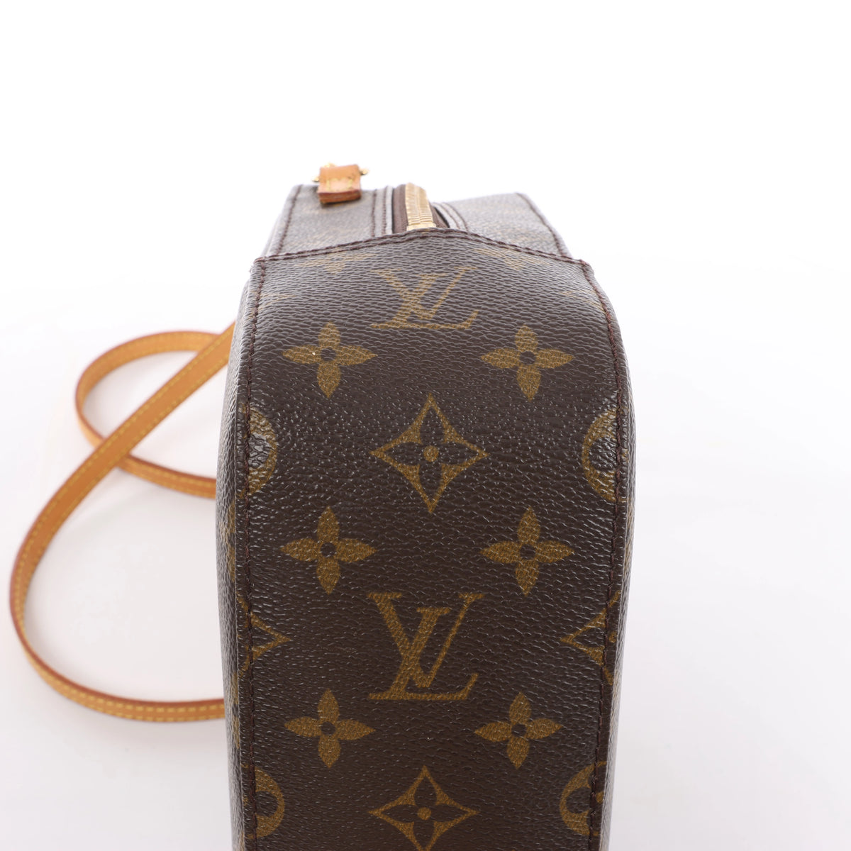 Louis Vuitton Spontini Monogram Canvas 2Way Handbag in Brown