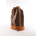 Bolso de hombro Louis Vuitton Noe de cuero Epi en negro y rojo castellano M44017