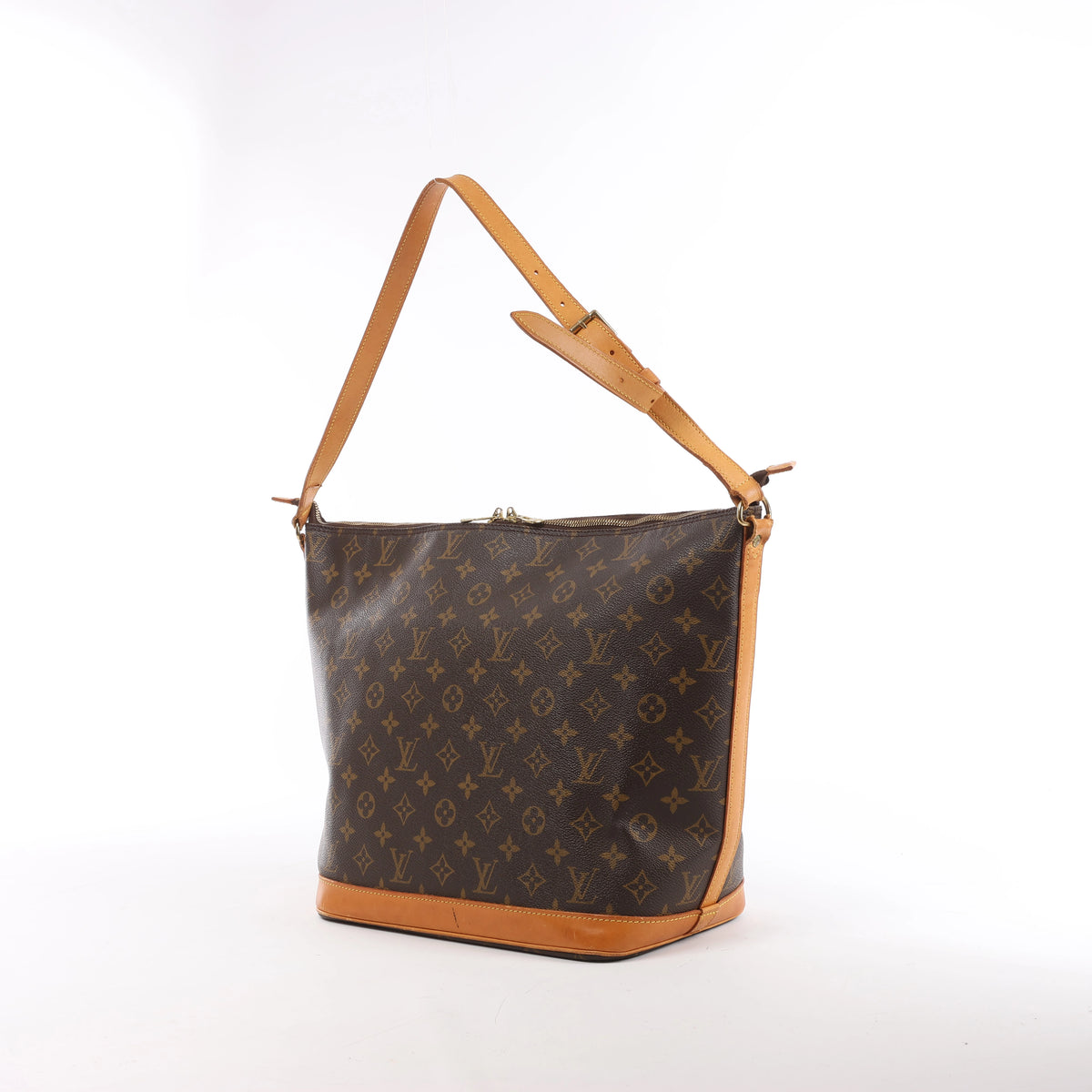Bolso de hombro Louis Vuitton Noe de cuero Epi en negro y rojo castellano M44017