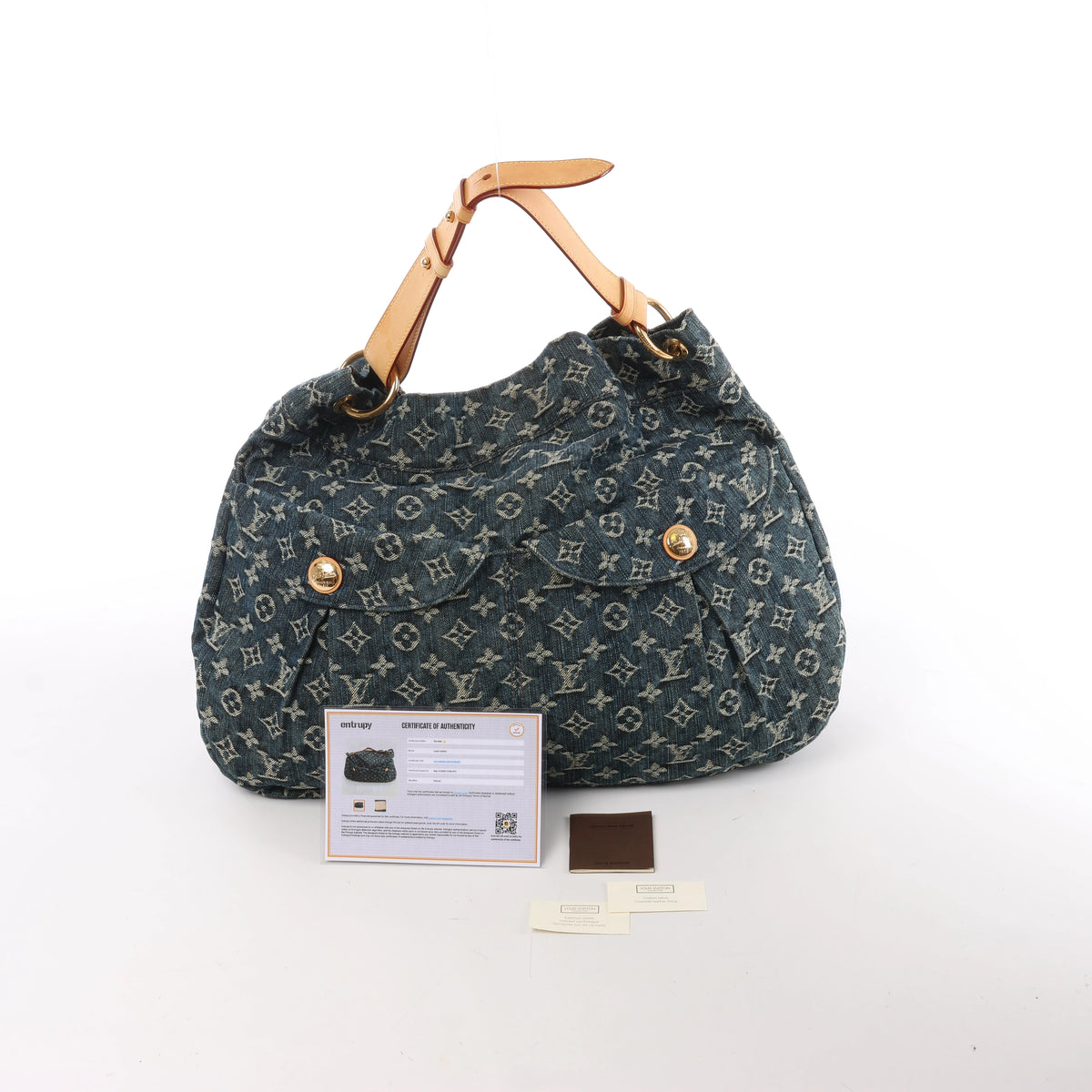 Louis Vuitton Daily GM Denim Shoulder Bag in Blue