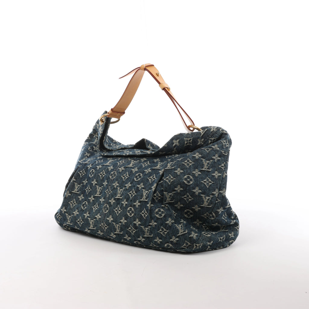 Louis Vuitton Daily GM Denim Shoulder Bag in Blue
