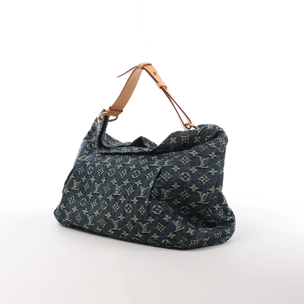 Louis Vuitton Daily GM Denim Shoulder Bag in Blue