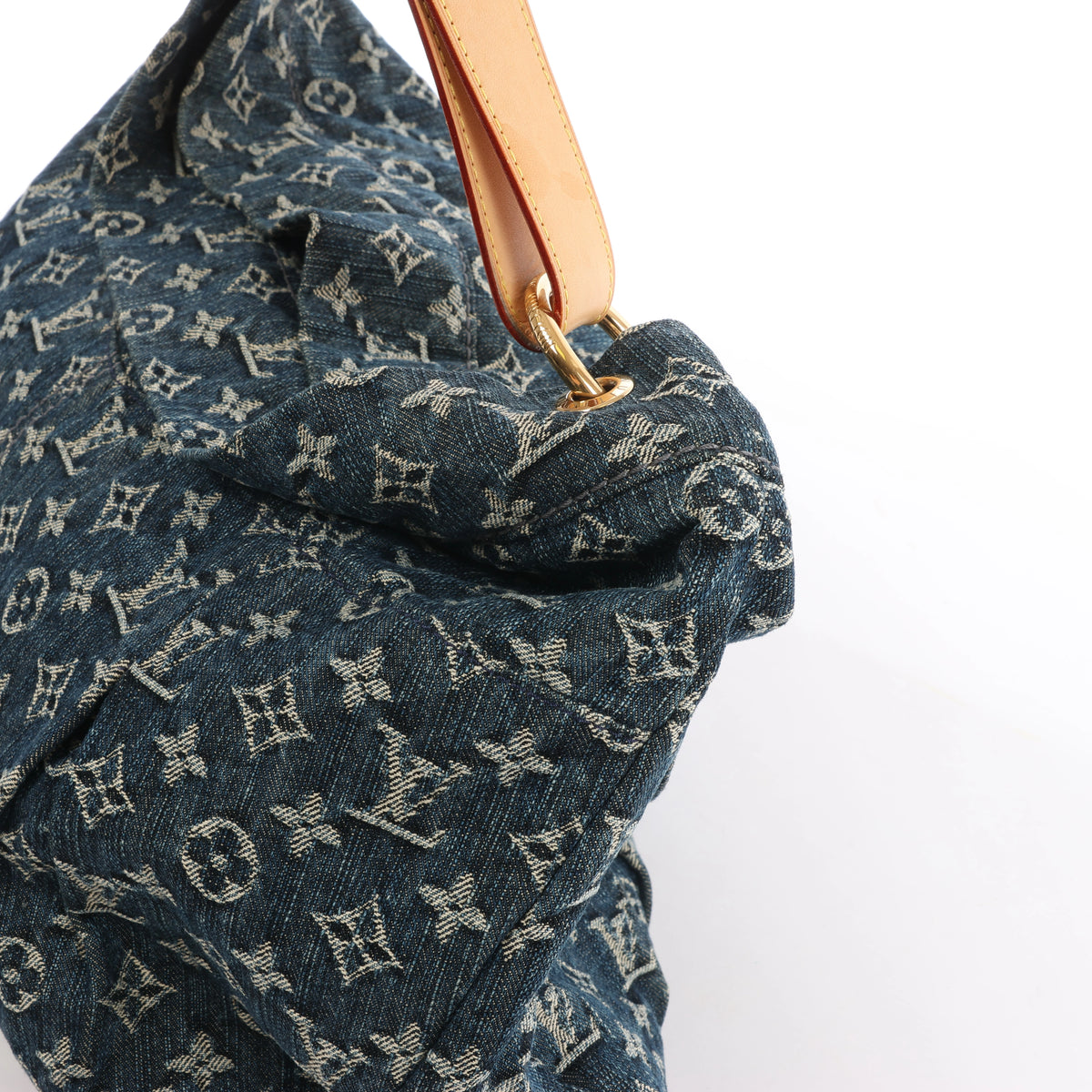 Louis Vuitton Daily GM Denim Shoulder Bag in Blue