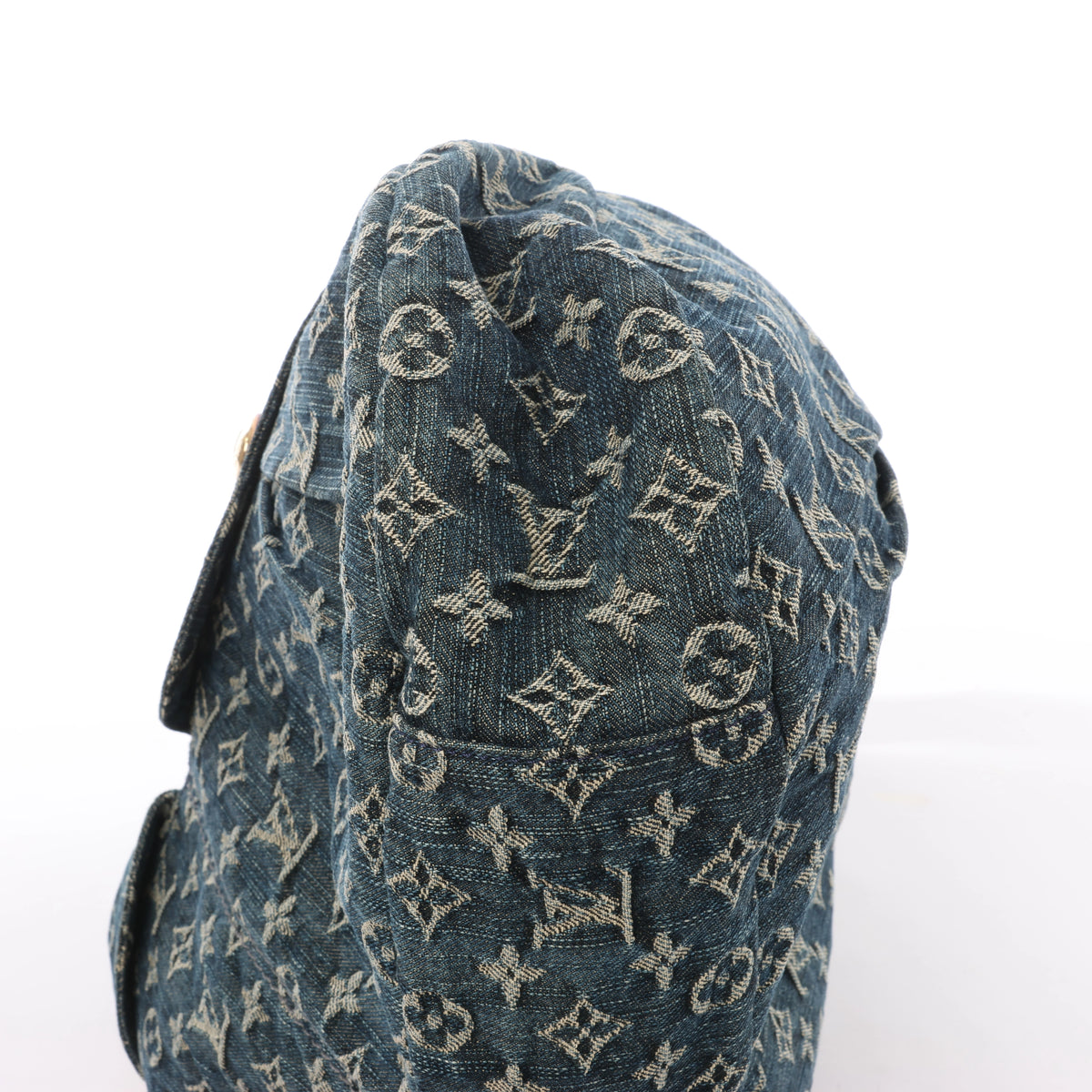 Louis Vuitton Daily GM Denim Shoulder Bag in Blue