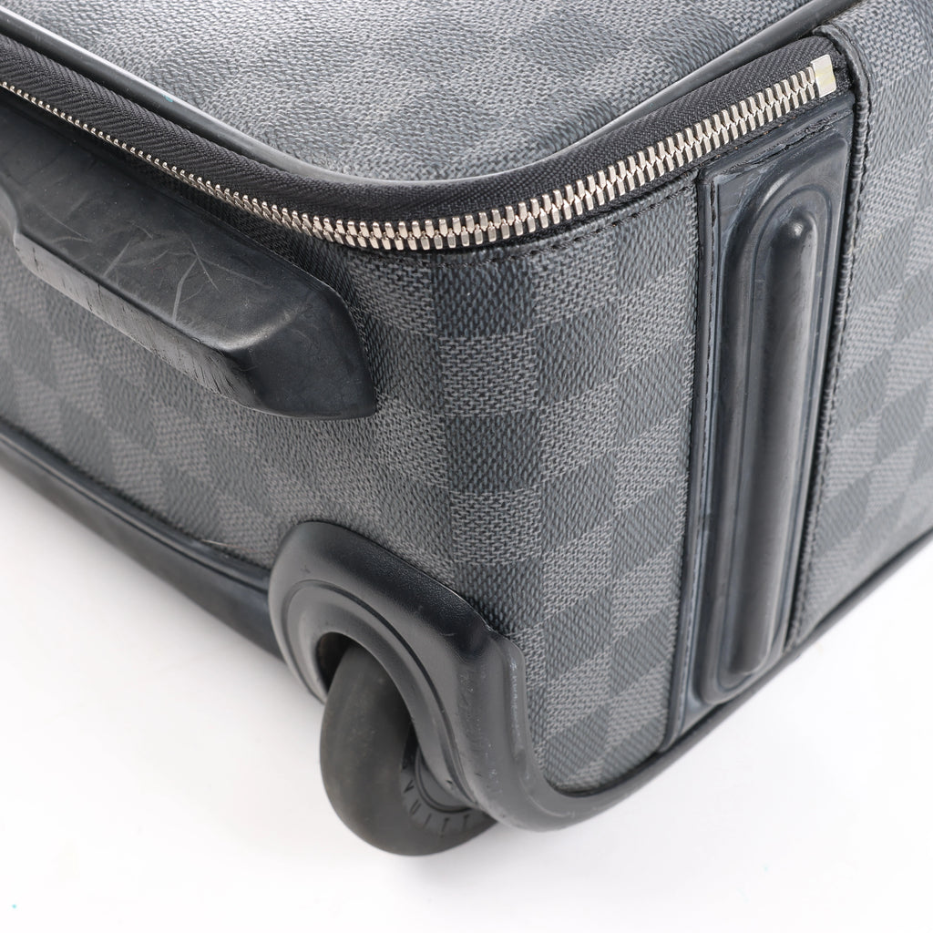 Louis Vuitton Pegase 55 Damier Graphite Travel Bag in Black