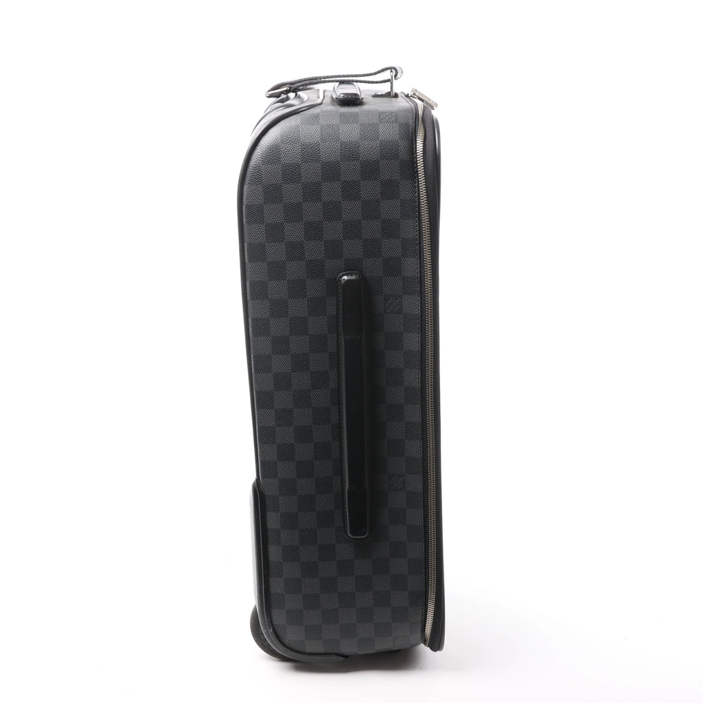 Louis Vuitton Pegase 55 Damier Graphite Travel Bag in Black