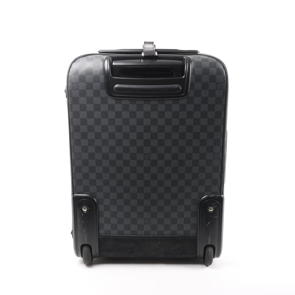 Louis Vuitton Pegase 55 Damier Graphite Travel Bag in Black