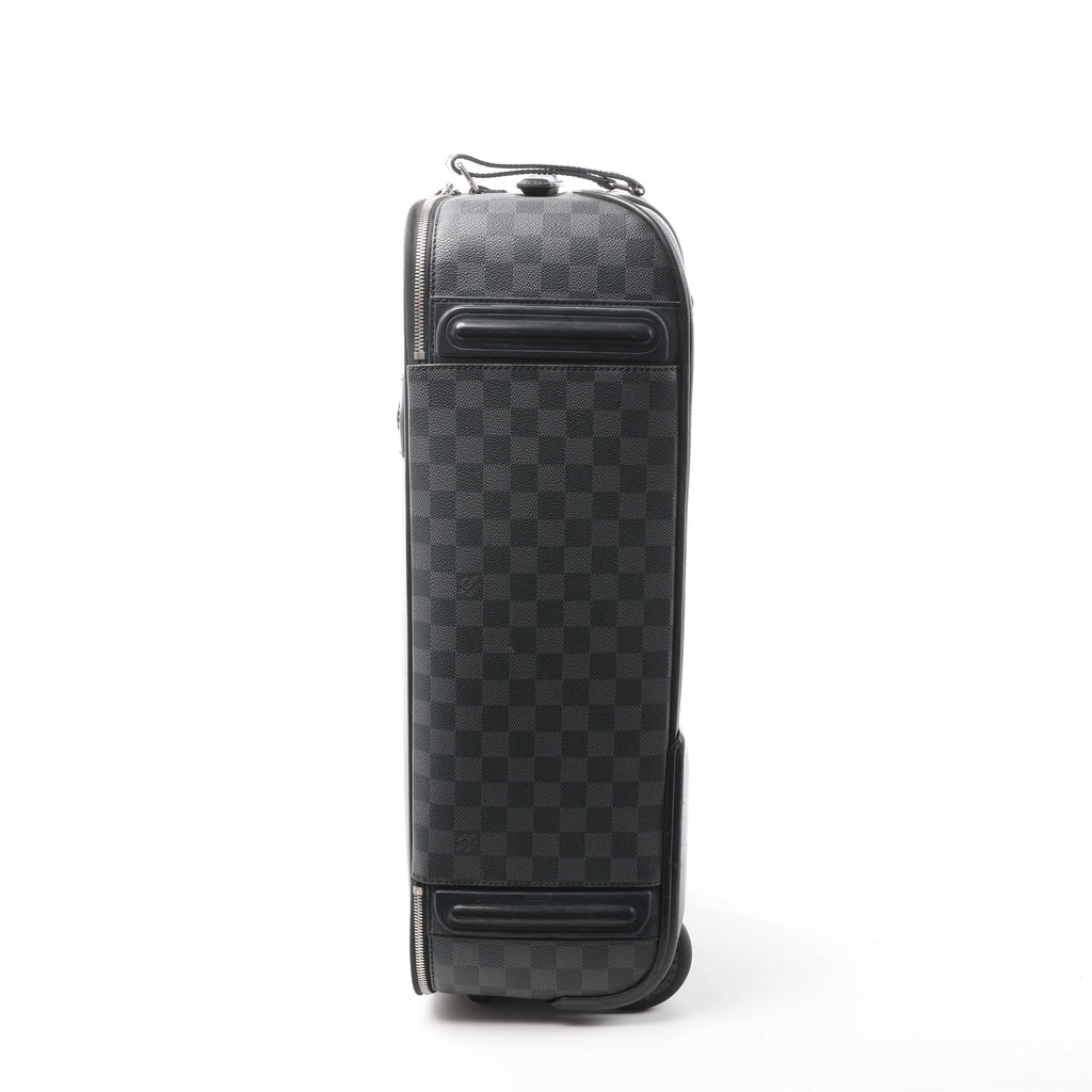 Louis Vuitton Pegase 55 Damier Graphite Travel Bag in Black