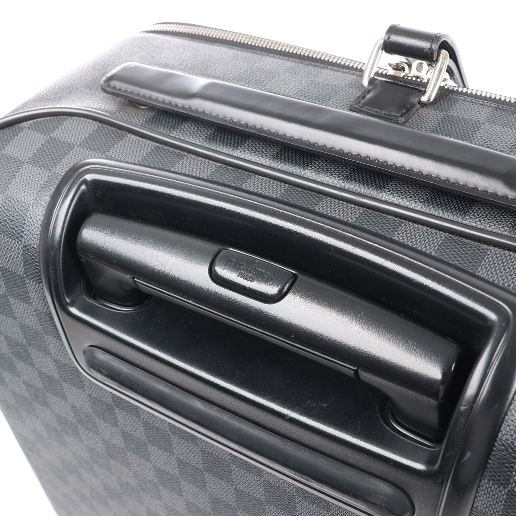 Louis Vuitton Pegase 55 Damier Graphite Travel Bag in Black