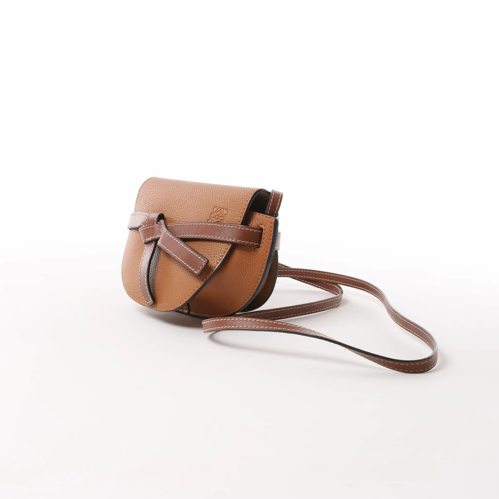 LOEWE Gate Small Crossbody Bag in Brown